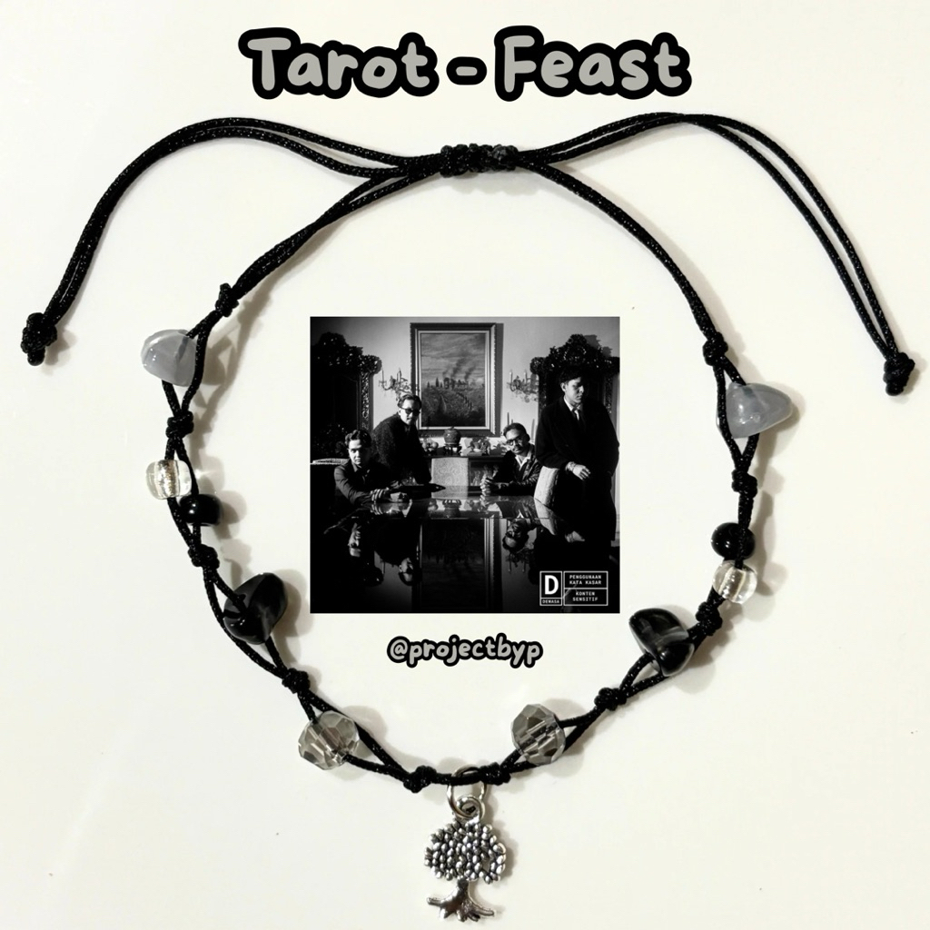 Feast Bracelet Tarot/ Feast Album Bracelet / Drawstring Bead Bracelet