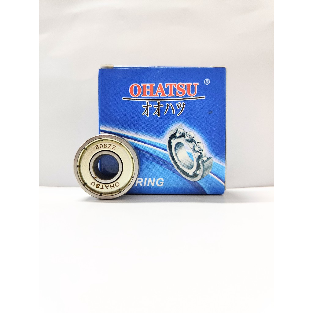 Ohatsu Ball Bearing Laher 608 ZZ ฝาเหล็ก 608 2RS ฝายางเดิม 608ZZ 608-2RS