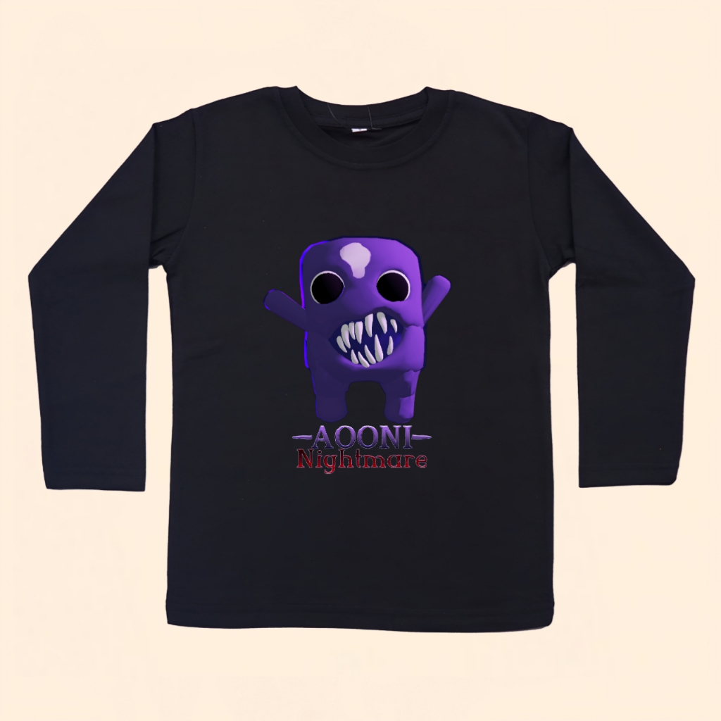 เสื้อยืดเด็กแขนยาว AOONI Nightmare พร้อมชื่อสั่งทําพิเศษฟรี