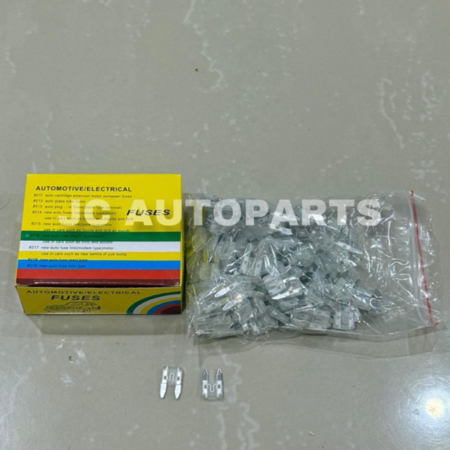 200 ชิ้น/1 กล่อง DX ฟิวส์มินิฟิวส์ 20A 25A