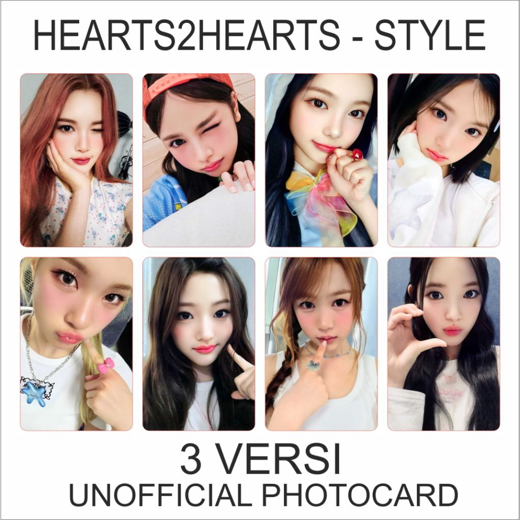 (ONE CAN) HEARTS2HEARTS Style Ian Carmen Jiwoo Photocard Koop