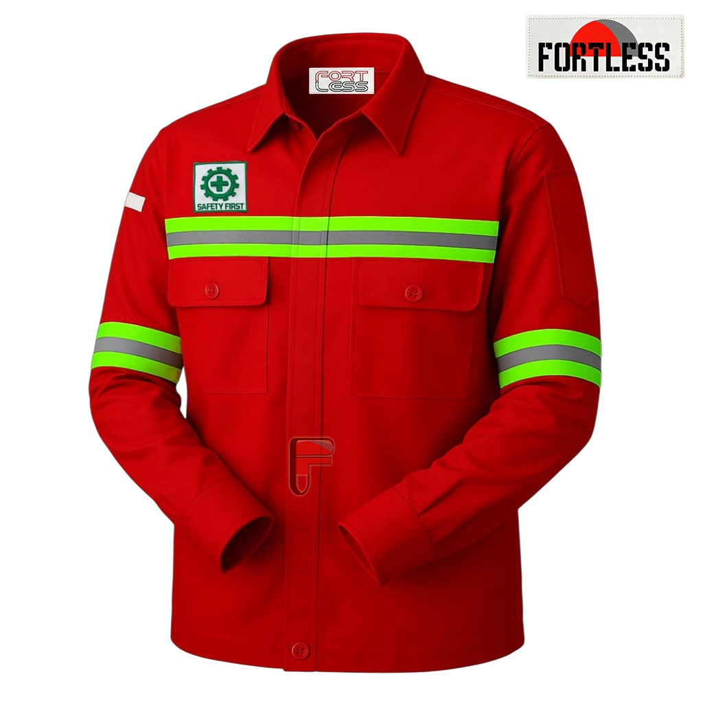 KEMEJA Safety Shirt - Safety Wearpack K3 - เสื้อทํางาน - เสื้อโครงการ - Safety Wearpack