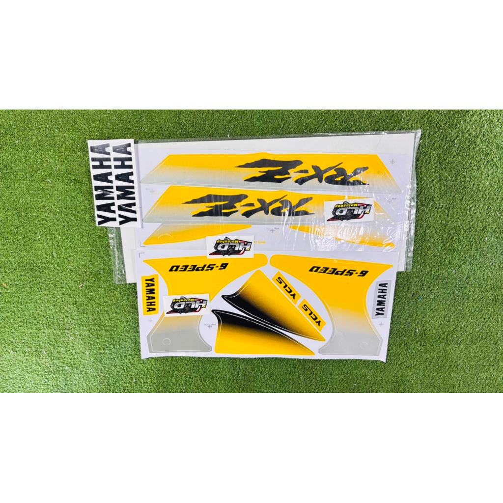สติ๊กเกอร์ตัว RXZ เก่า Striping Les Body ครบชุด Yamaha RXZ Mile สีเหลืองนําเข้ามาเลเซีย