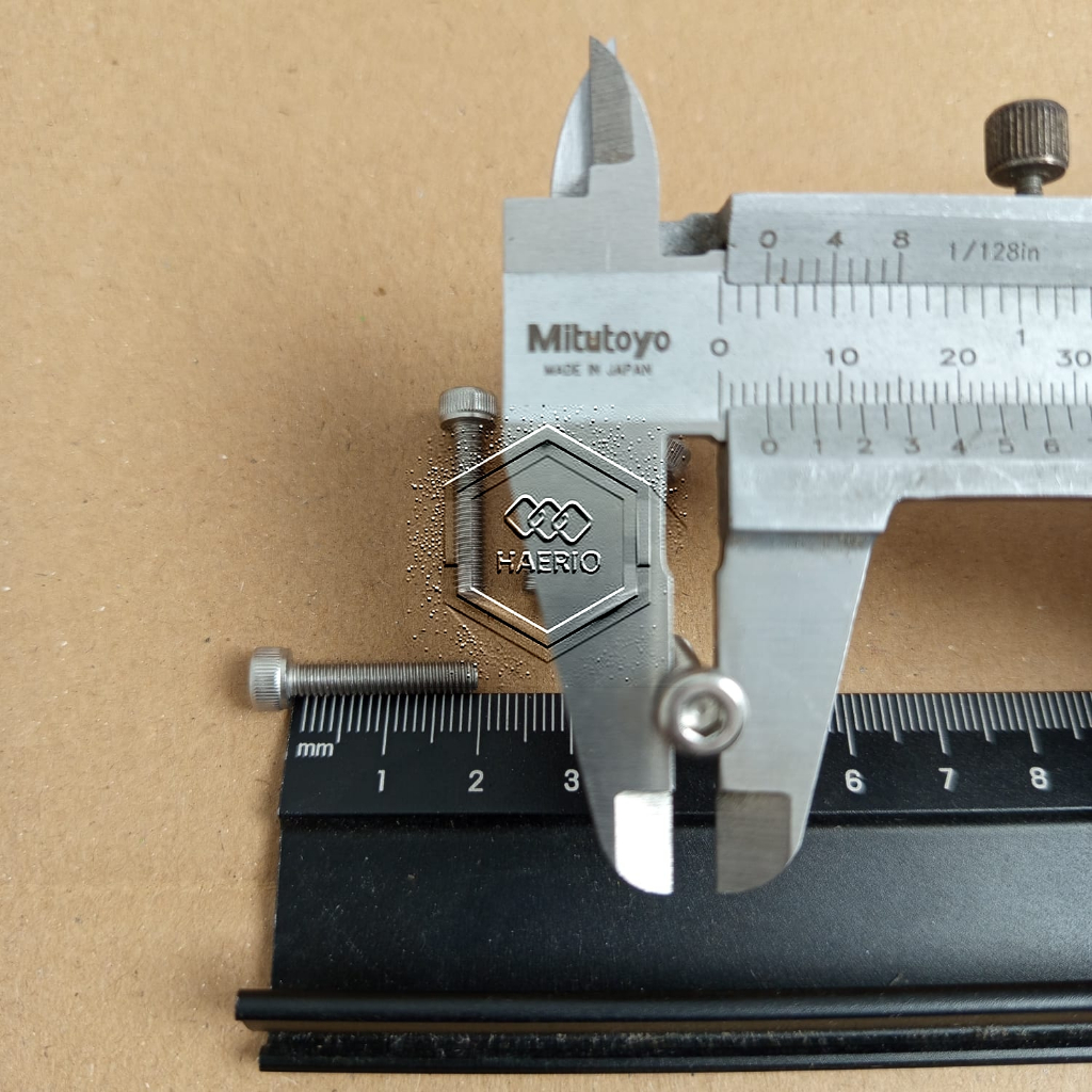 BOLT L M4 X 20 สแตนเลส SS SUS 304 L KEY 3 ANTI-RUST M4 LENGTH 20 MM M4X20 MM DIAMETER 4 MM LENGTH 20