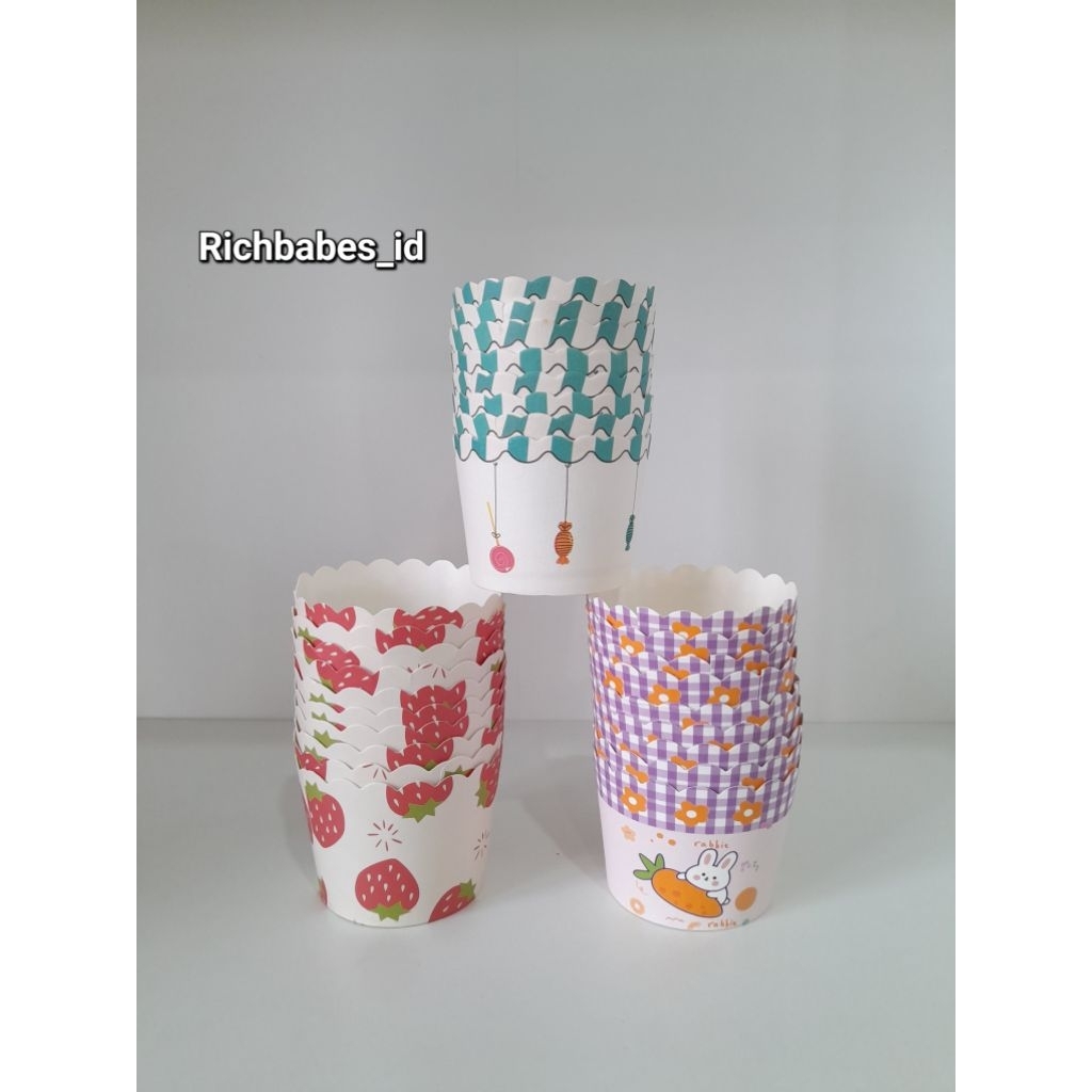 [10 ชิ้น] MUFFIN CUP CAKE / MUFFIN CUP CAKE WITH PATTERNS / MUFFIN CUP CAKE WITH PATTERNS
