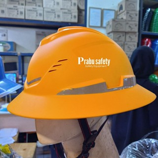 MERAH MSA PROJECT WORK SAFETY HELMET FULL BRIM ใหม่ สีเหลือง…