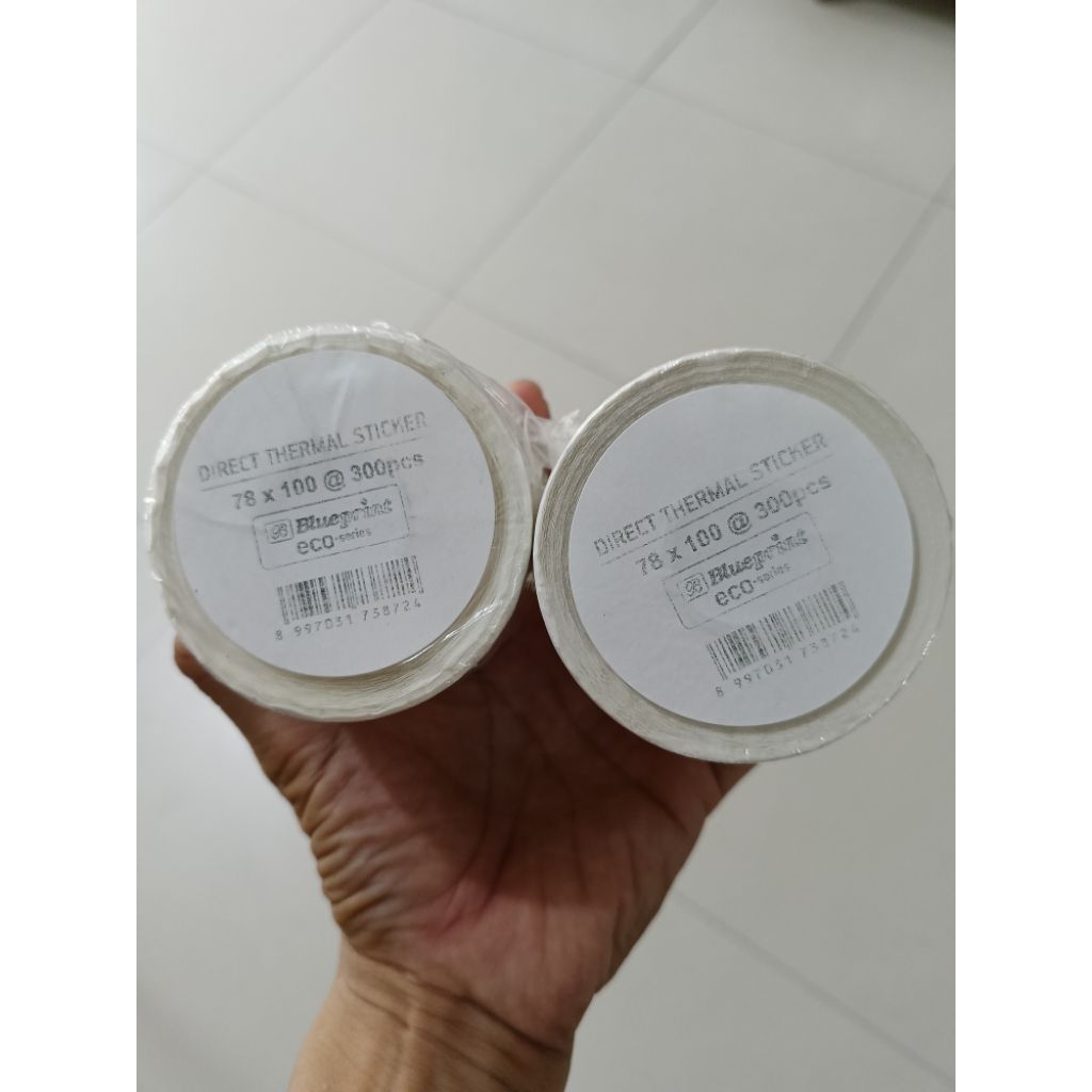 สติ๊กเกอร์ Direct Thermal (78 x100) @ 300 ชิ้น / ม้วน