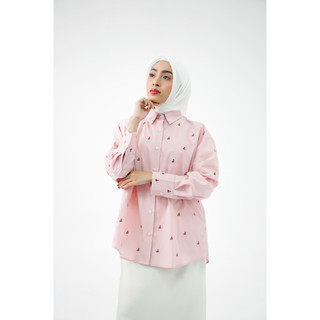 SLIMAH - Cherry On Top Kemeja Atasan Wanita