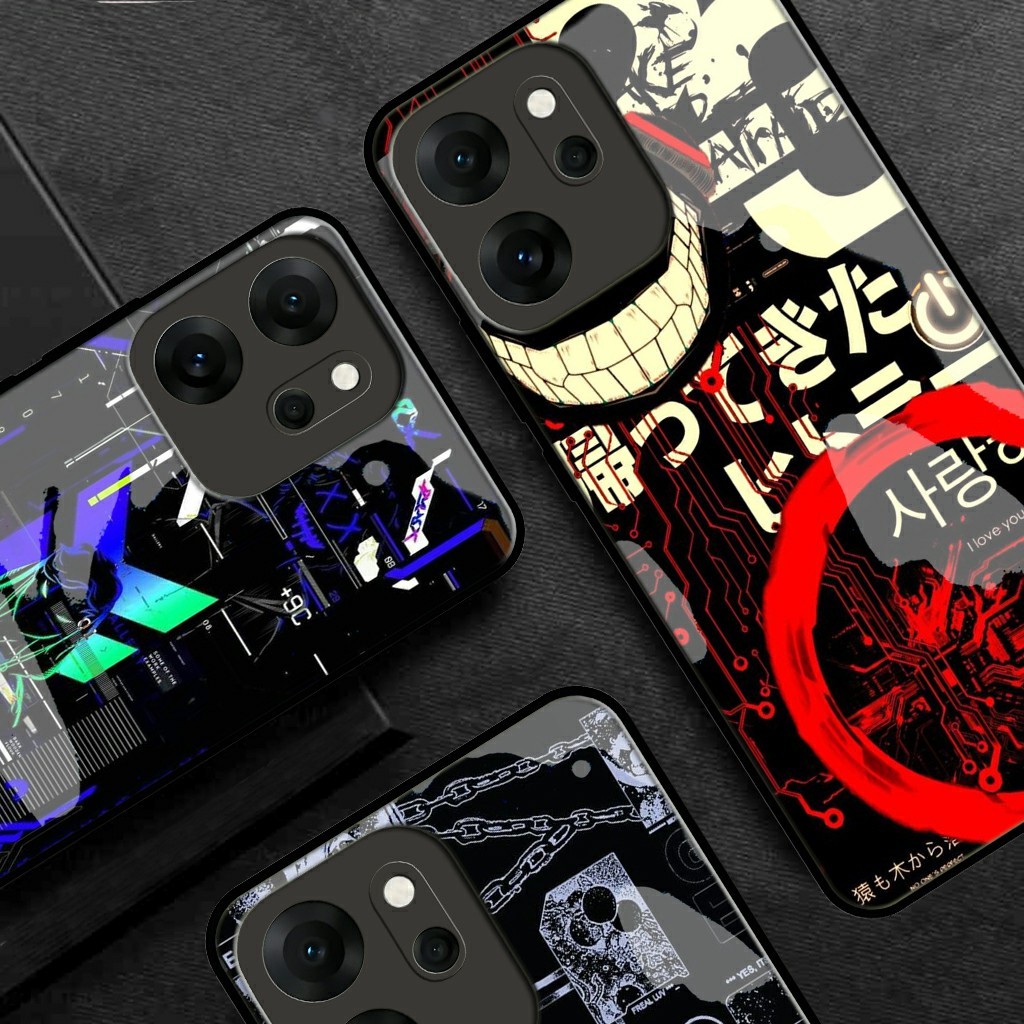 HP Softcase Glass Motif - OPPO Reno 14F ล่าสุด 2025 [UCK14] เคสโทรศัพท์ OPPO Reno 14F - เคสโทรศัพท์ 