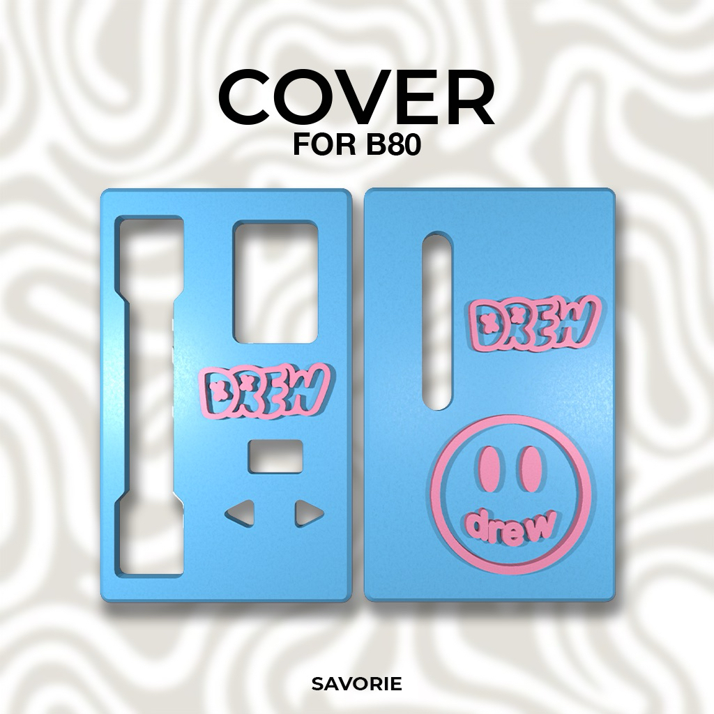 DREW สีฟ้า สีชมพู B8O CASE 3D PRINT MAGNETIC