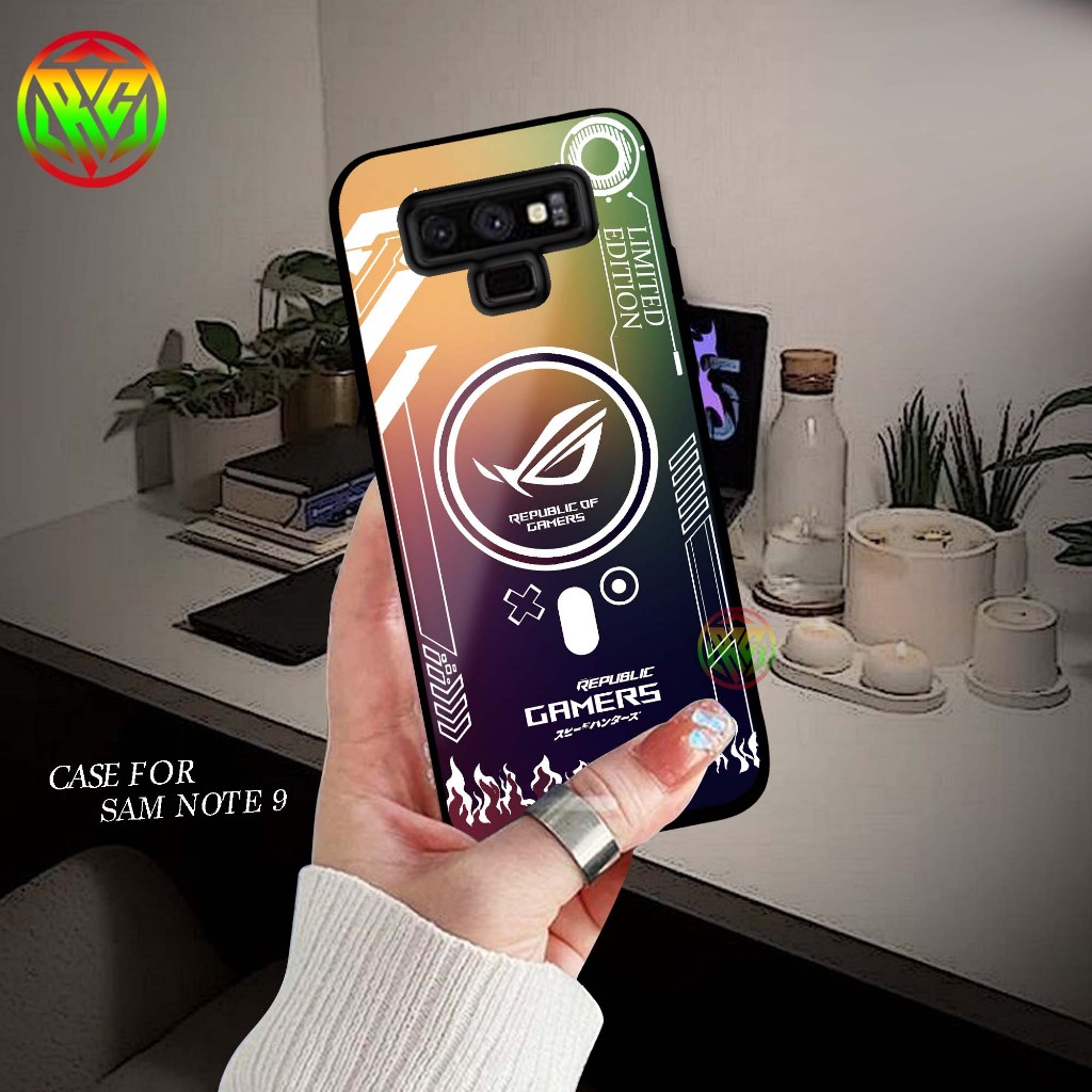 HP Real Case Samsung Note 9 Latest Motif Shiny Case - New Glossy Case Samsung Note 9 Phone Case [ROG