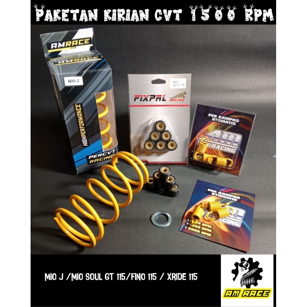 Am Race PACKAGE Kirian อัพเกรด CVT MIO J MIO GT 115 X RIDE 115 FINO 115 AUTOMATIC PERFORMANCE 1500 R