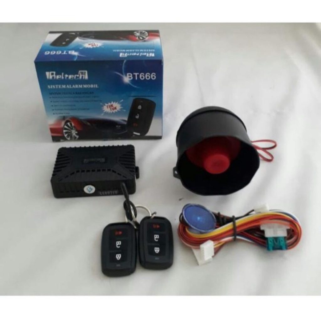 Beltech BT666 Universal car Alarm รุ่นคีย์ Avanza ใหม่ทั้งหมด