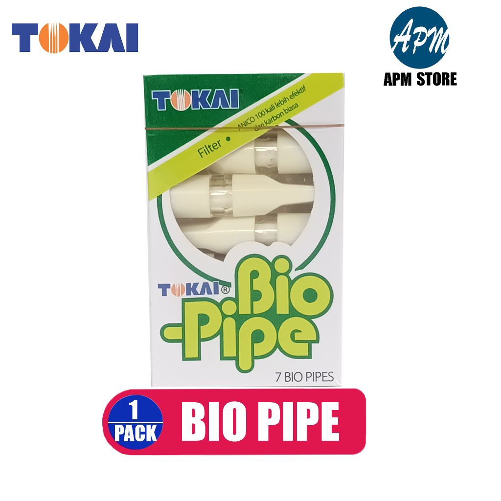 BIOPIPE BIO PIPE TOKAI ORIGINAL SMOKE FILTER 1 PACK CONTAINS 7 PIPES