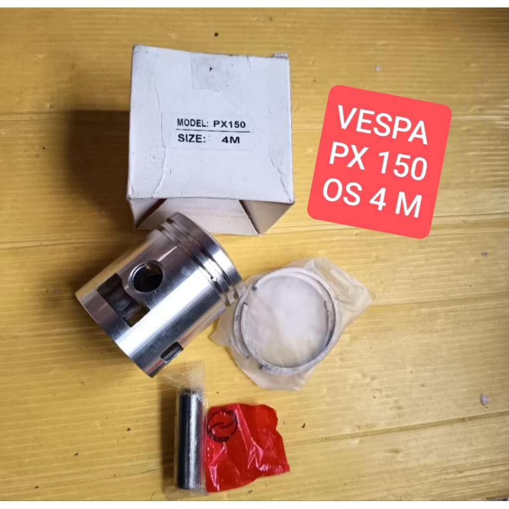 ลูกสูบพร้อมแหวนแพรชุด Vespa PX 150 PX150 PX OS 4 m