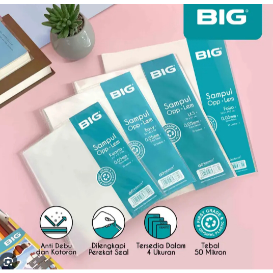 1 PACK BIG Deluxe 0.5 LKS กาว OPP Cover