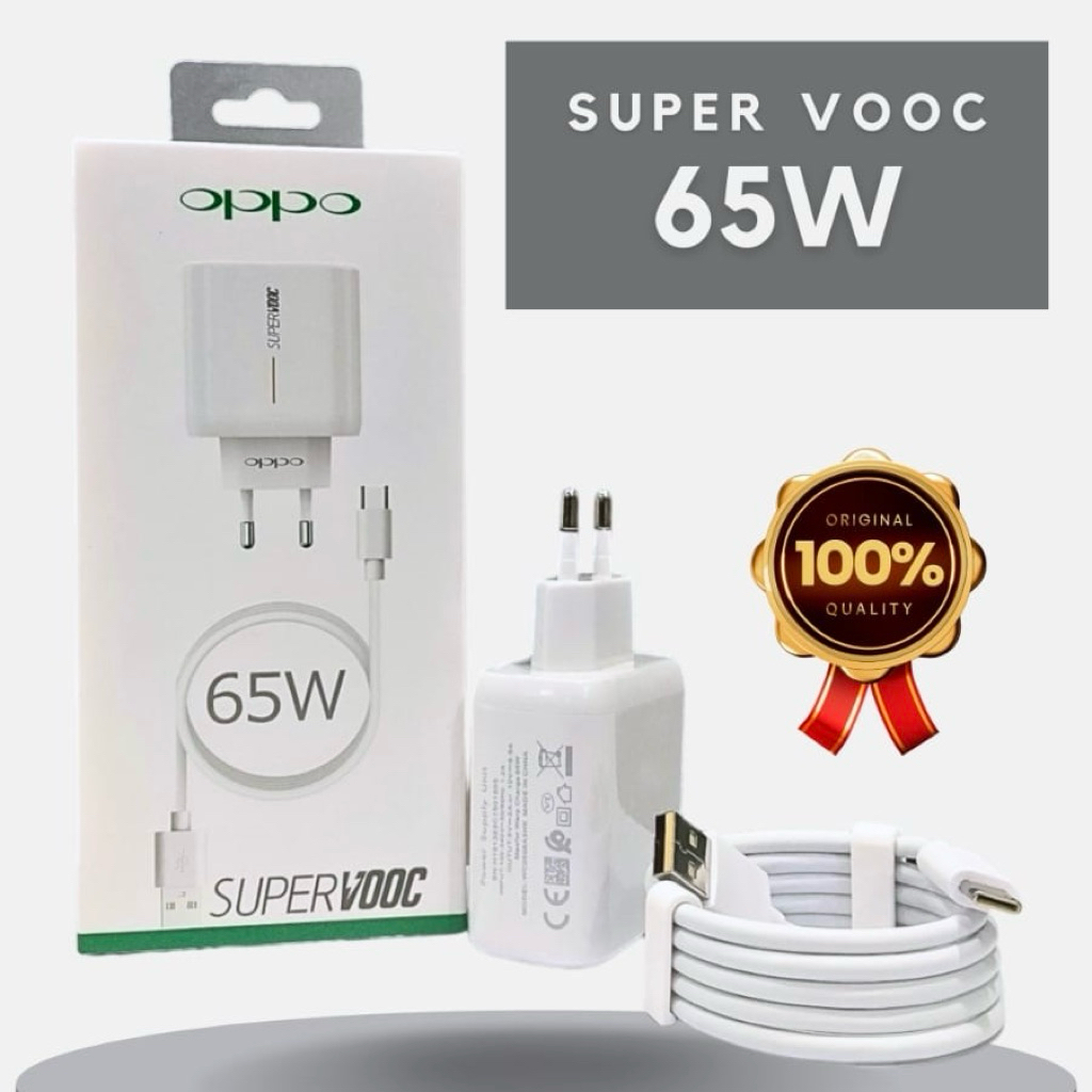 เครื่องชาร์จ Oppo 65W Supervooc Type C / เครื่องชาร์จ Oppo 65W Tepsi