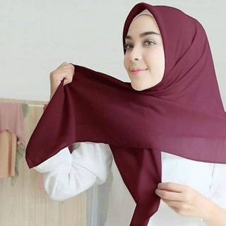Fashion Shop PRICE FOR BELLA SQUARE HIJAB / NEWEST BELLA SQUARE HIJAB IN MAROON