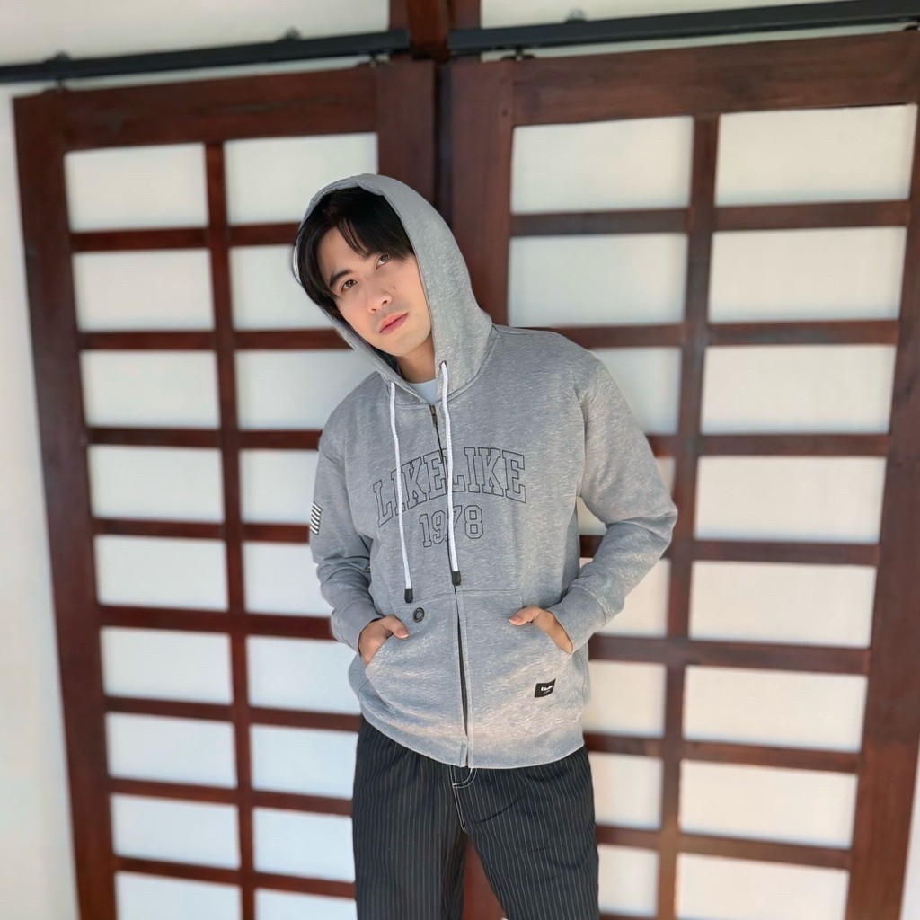 LIKEY BABY TERRY ZIPPER HOODIE JACKET // HD LK OTL MISTY