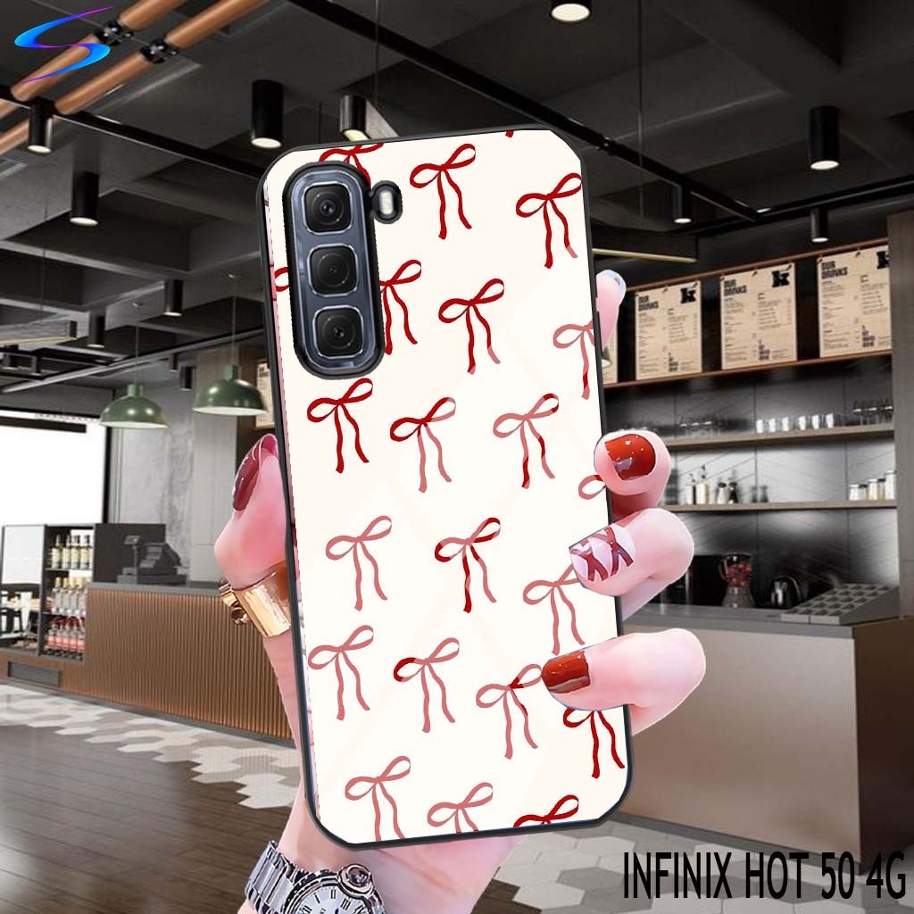 HP ล่าสุด INFINIX HOT 50 4G CASE (ribbon) - Phone Case - Sheishore - Phone Case - Phone Softcase - P
