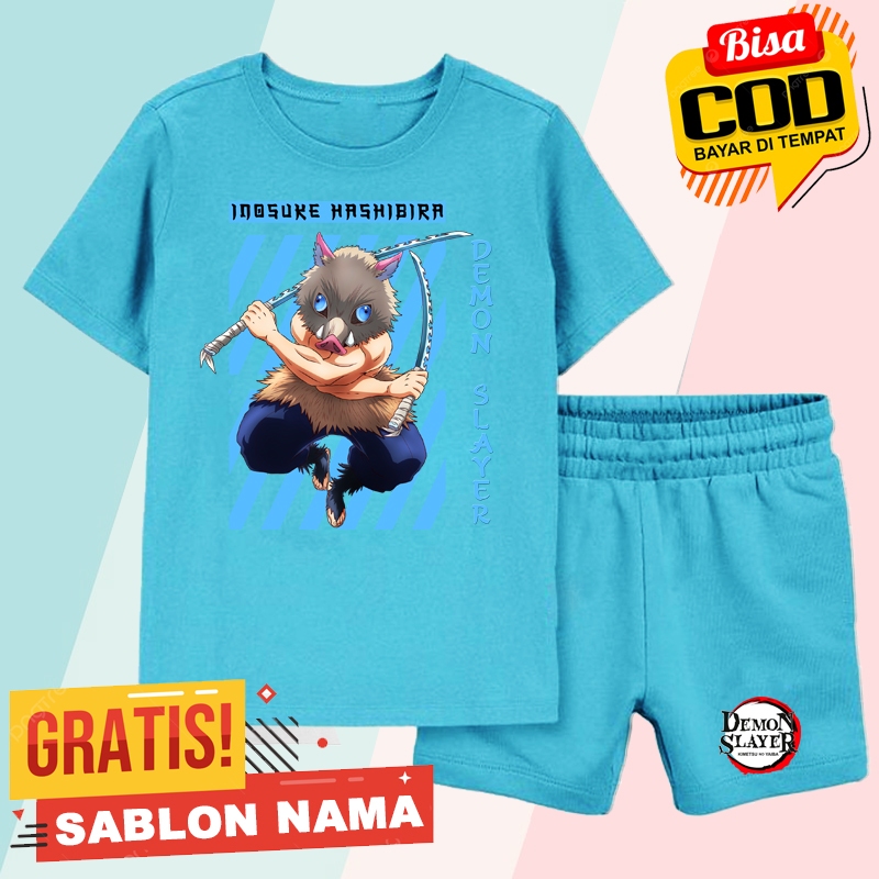 เสื้อยืดเด็ก Inosuke Hashibira Demon Slayer / Inosuke Hashibira Demon Slayer Boys & Girls Clothes Se