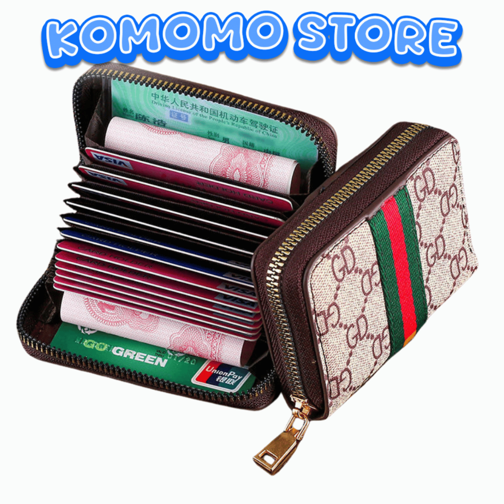 KMM CARD WALLET GD 11 SLOT MOTIF CARD WALLET PREMIUM IMPORTED WOMENS WALLET -A19