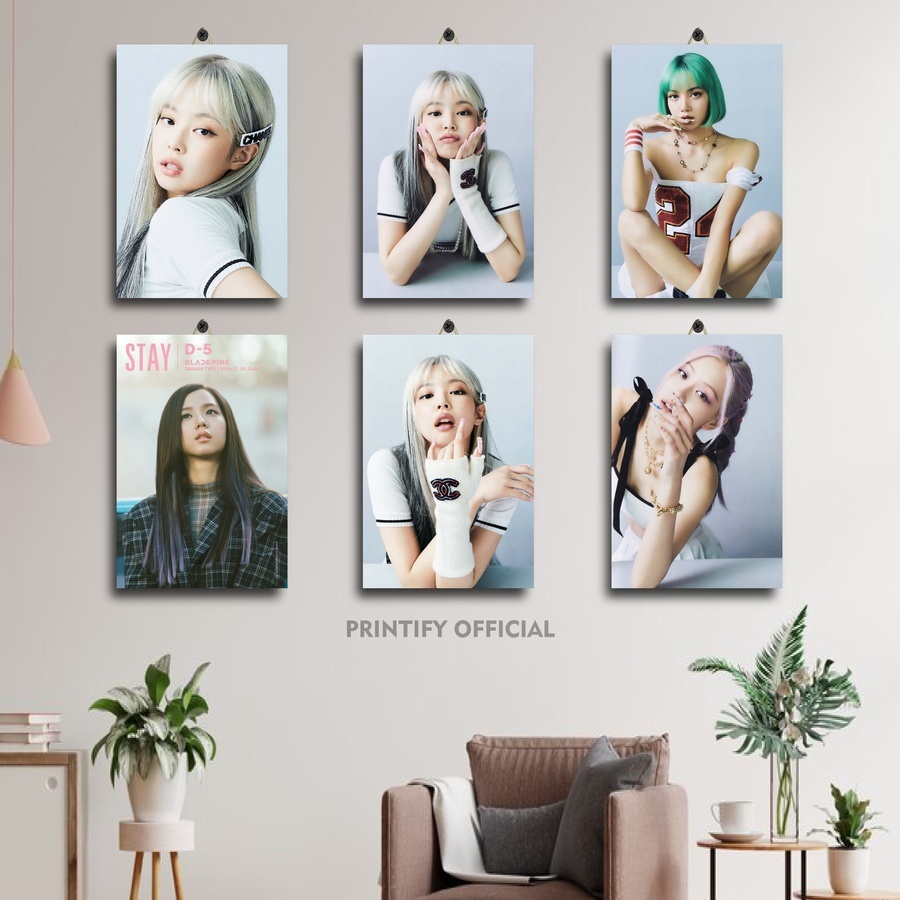 ของแต่งห้องKpop Blackpink | สินค้า Printify | AESTTHETIC จอแสดงผลติดผนัง |2VW/BH16Q