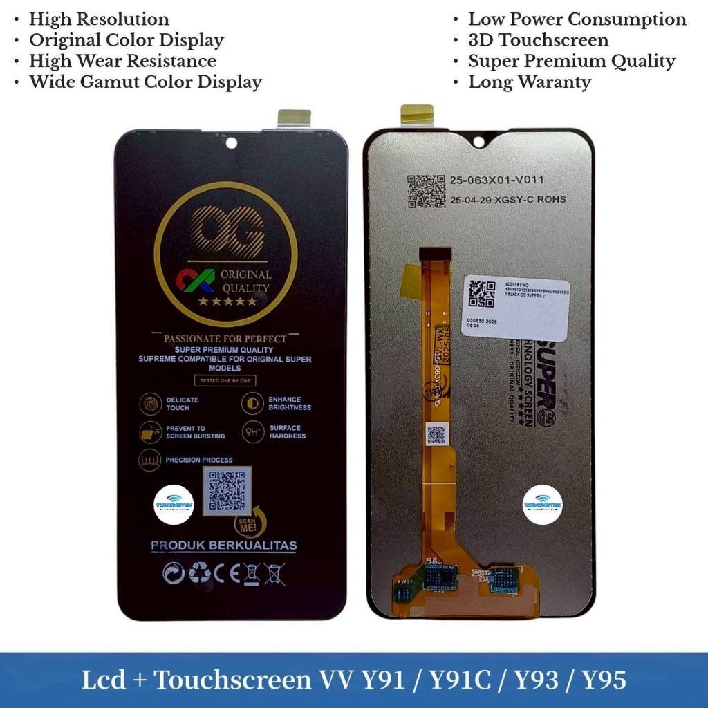 Lcd + หน้าจอสัมผัส Vivo Y91 - Y91C - Y93 - Y95