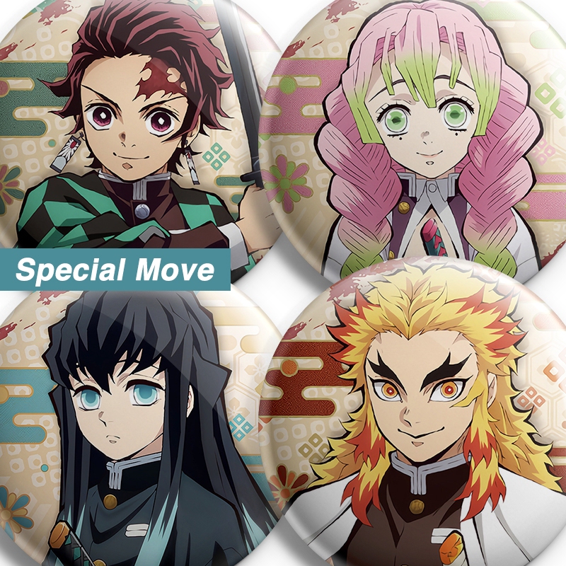 Demon Slayer Yaiba Pin Special Move Kimetsu No Yaiba