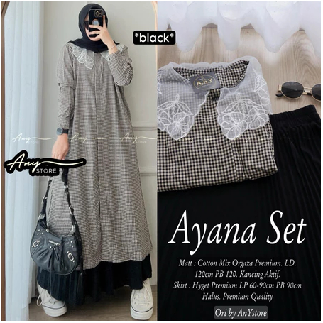 (พรีเมี่ยม) AYANA SET || AYANA ชุดกระโปรงผู้หญิง