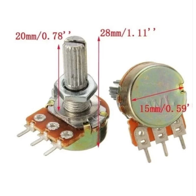 Mono Linear Potentiometer ขนาด 10k 50k 100k Ohm / Original 50k Potentiometer