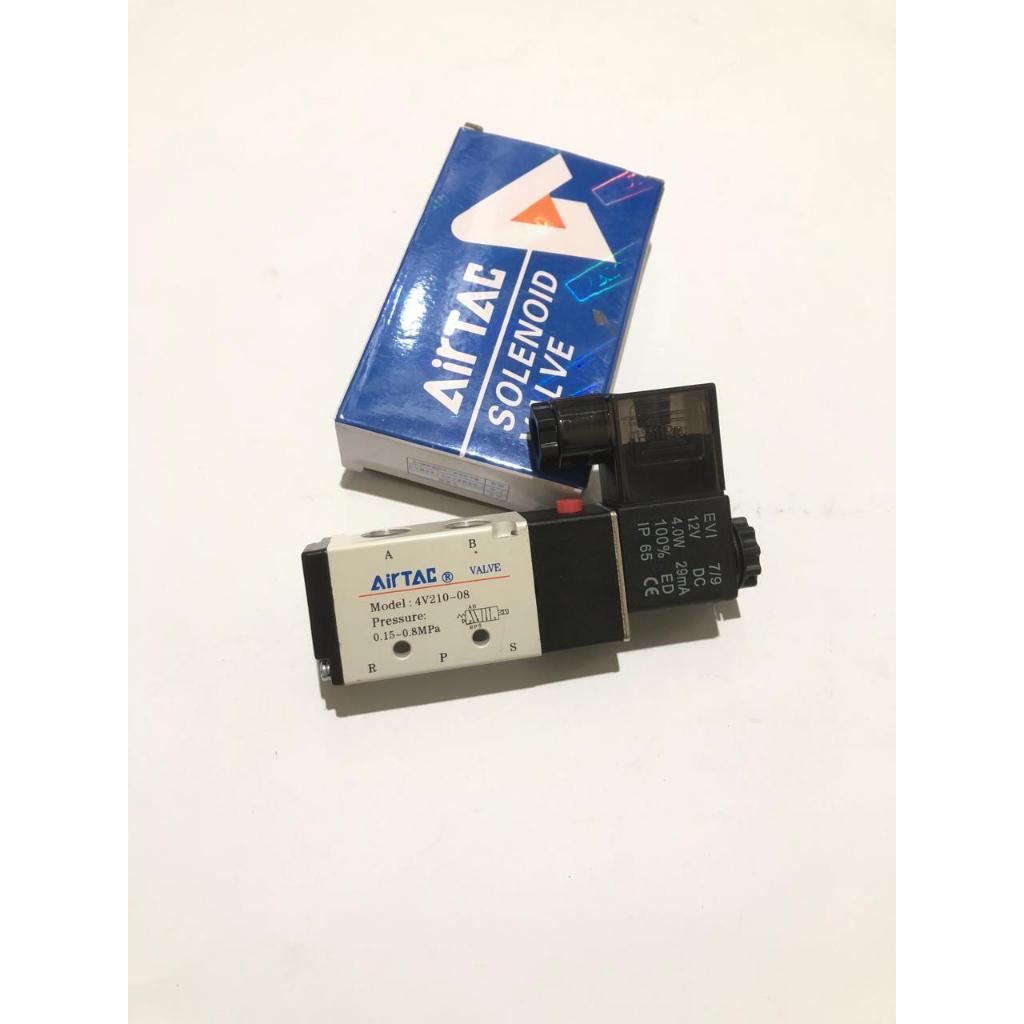 โซลินอยด์วาล์ว AIRTAC 4V210-08 4V210 08 4V21008 DC24V