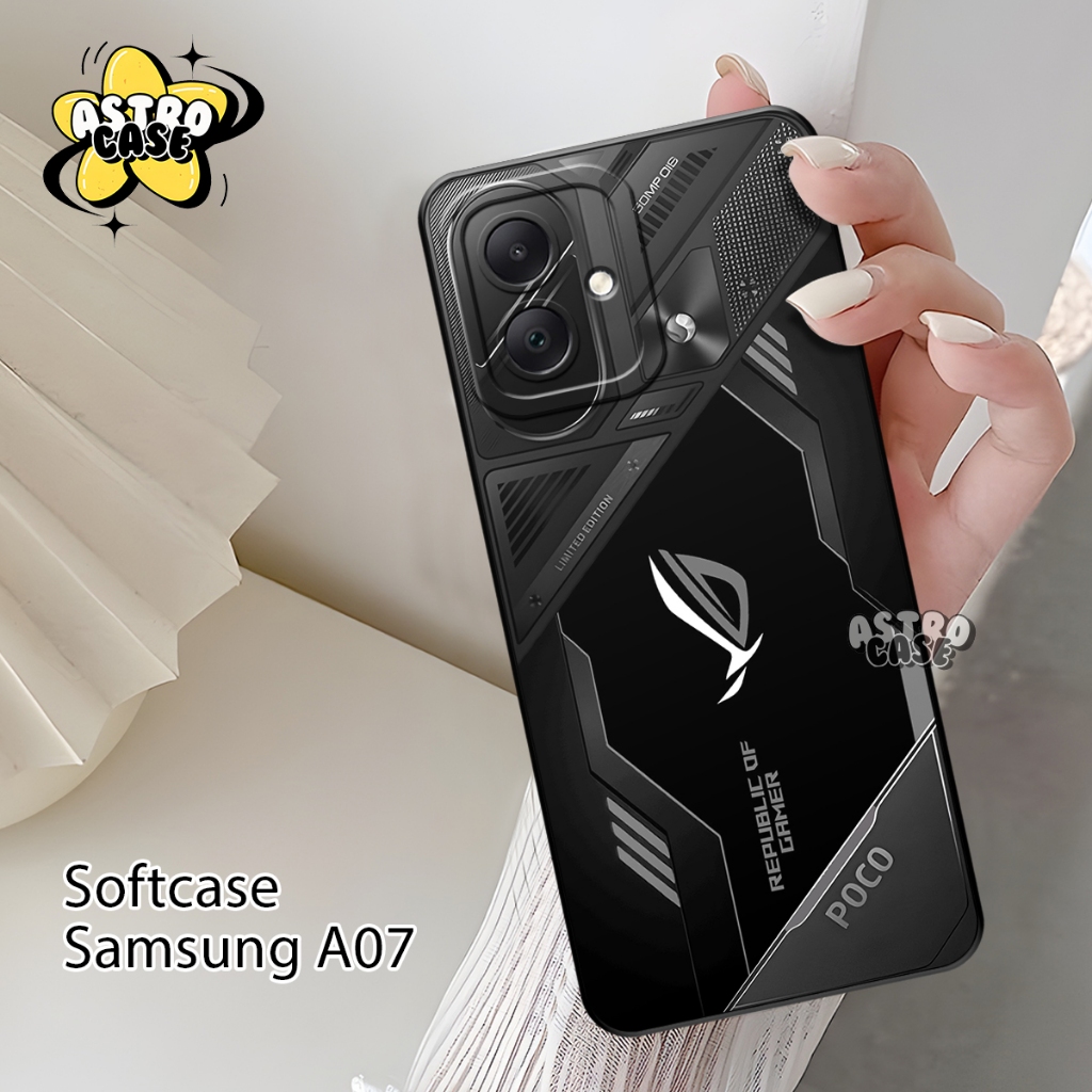 เคส Samsung A07 ล่าสุด 2025 Premium Softcase - Samsung A07 Phone Softcase Geming Motif - เคส Samsung