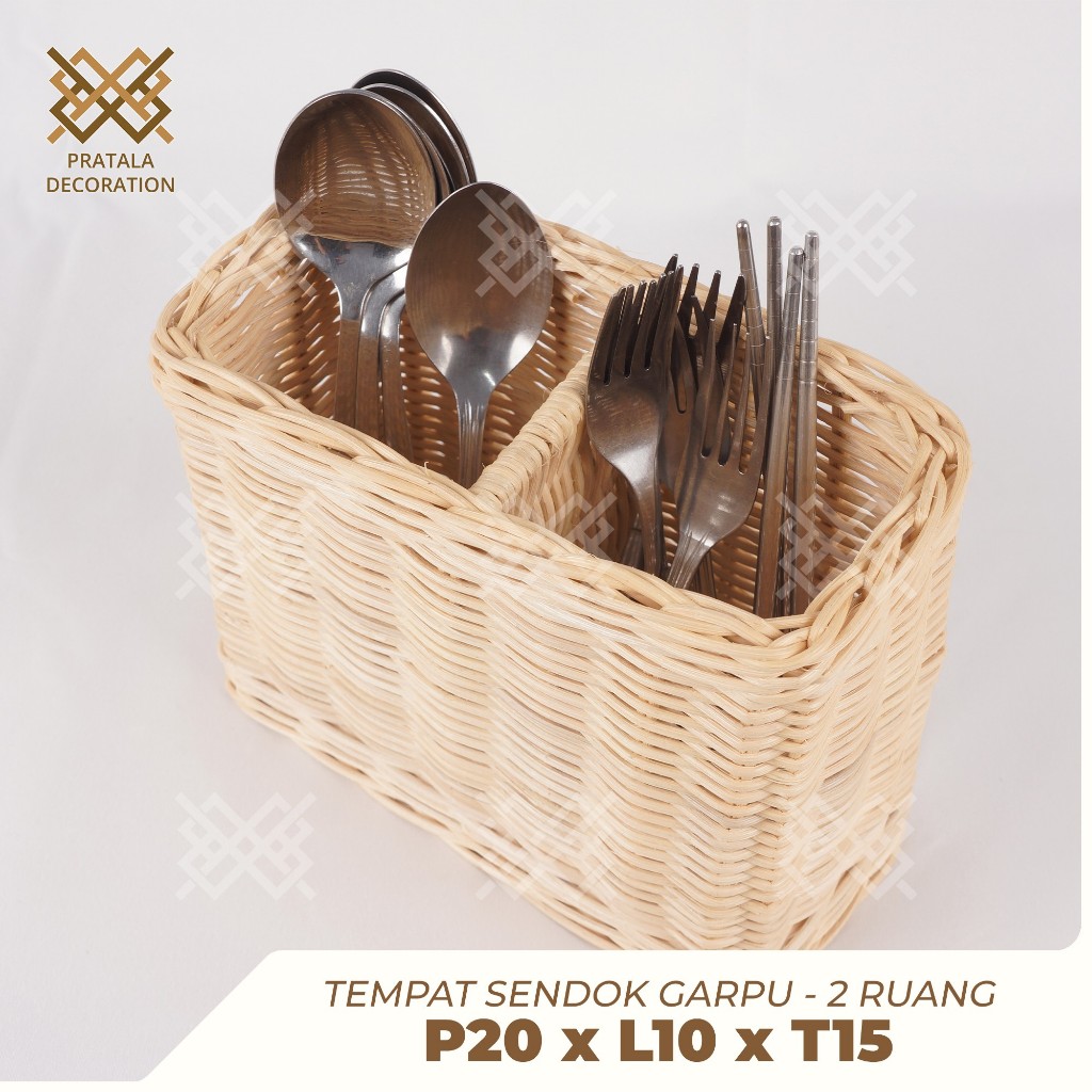 PRATALA RATTAN SPOONS, FORKS, CHOPSTICKS, 2-COMPONY AESTHETIC RETURANT GRADE P20 X W10 X H15