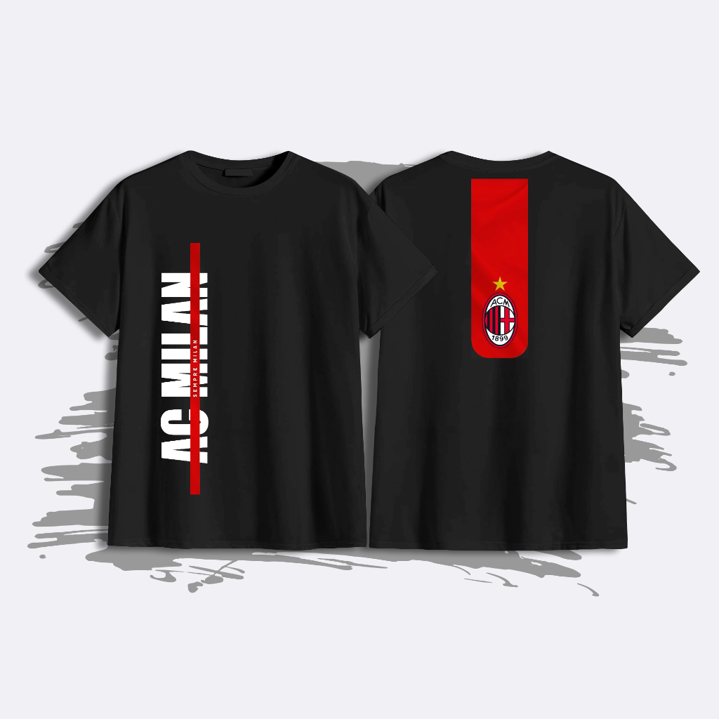 AC Milan Sempre Milan T-Shirt เสื้อยืดสโมสรฟุตบอลผู้ชาย