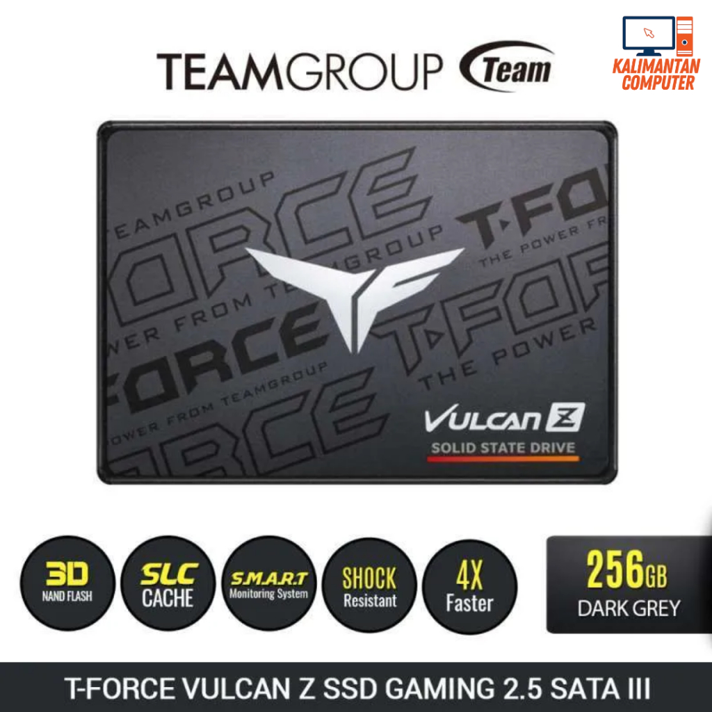 SSD GAMING TEAM VULCAN Z 256GB SATA3 2.5" SSD SATA รับประกัน 3 ปี