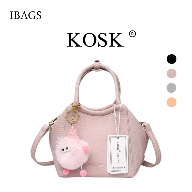 [IBAGS] Premium Womens Fashion Sling Bag KOSK Brand Get Dustbag ล่าสุดอินเทรนด์ Slingbag Top Handle 