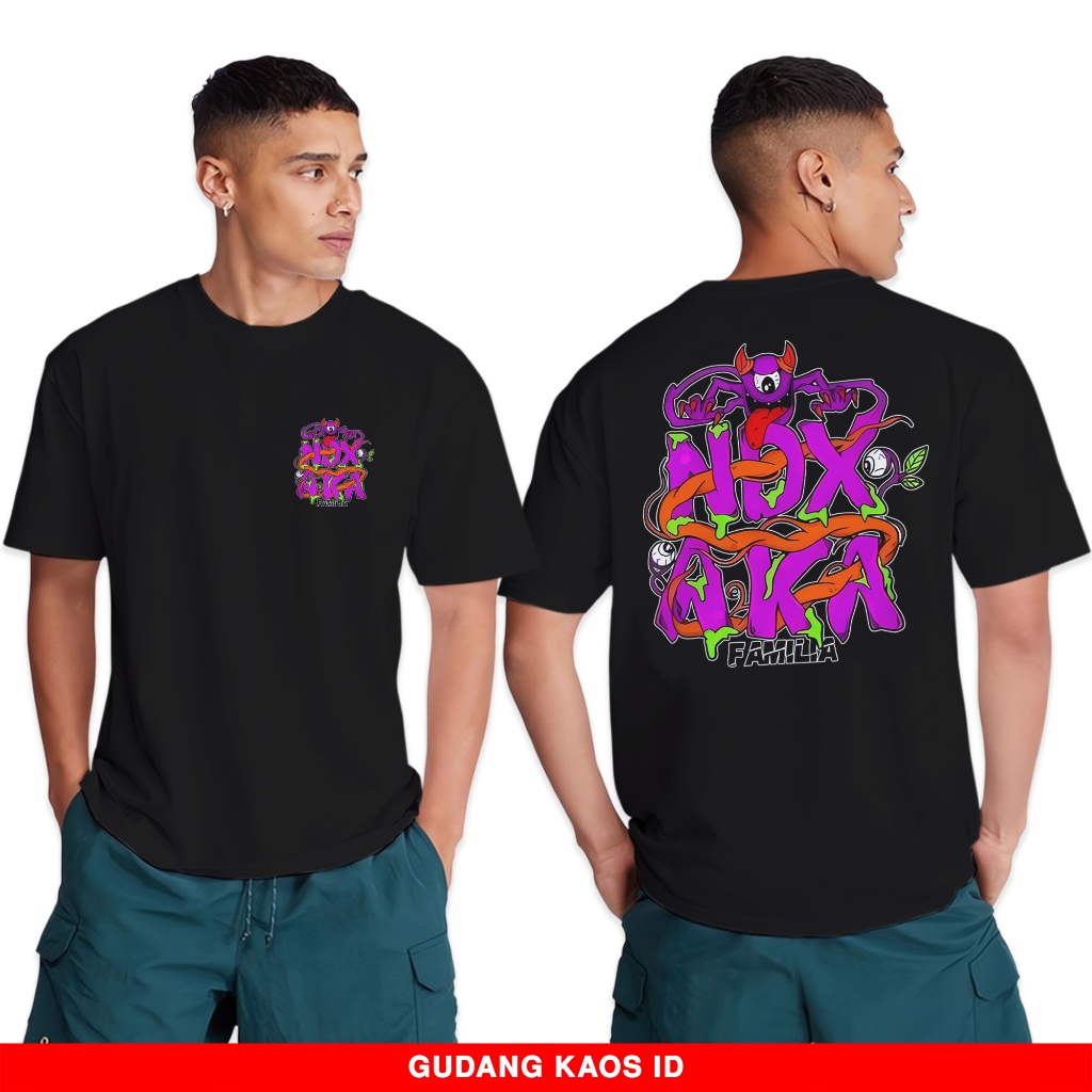 NDX AKA Familia V1 โกดังเสื้อยืด - ล่าสุด NDX AKA เสื้อ - 2025 NDX AKA Band เสื้อยืด Combed 30s วัสด