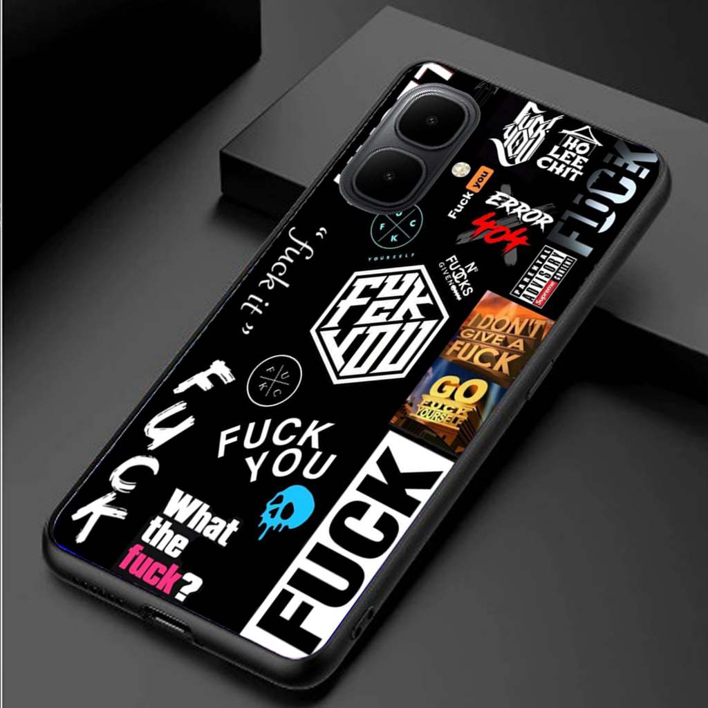 HP Infnix Smart 10 Glass Softcase [BSG-84] - เคสโทรศัพท์ Infnix Smart 10 - เคสกระจกอะคริลิค Infnix S