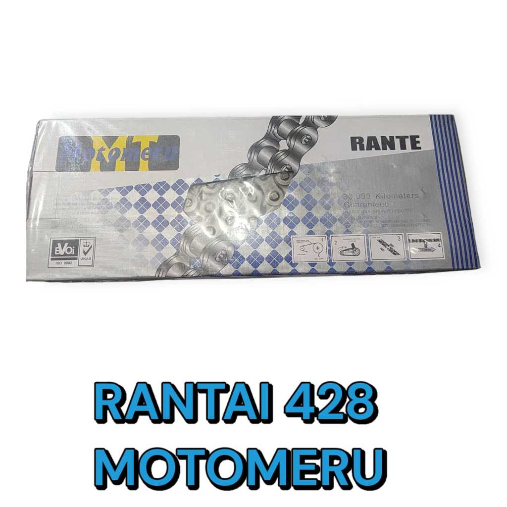 MOTOMERU ยี่ห้อ MOTORCYCLE CHAIN WHEEL CHAIN ขนาด 428-112, 428-140