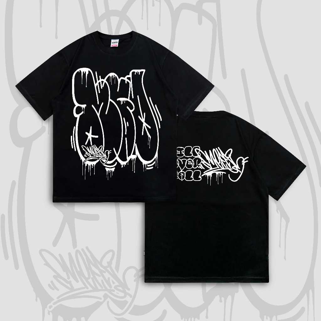EMEFDI TSHIRT OVERSIZE รหัส SLAP BLACK - COTTON TSHIRT OVERSIZE