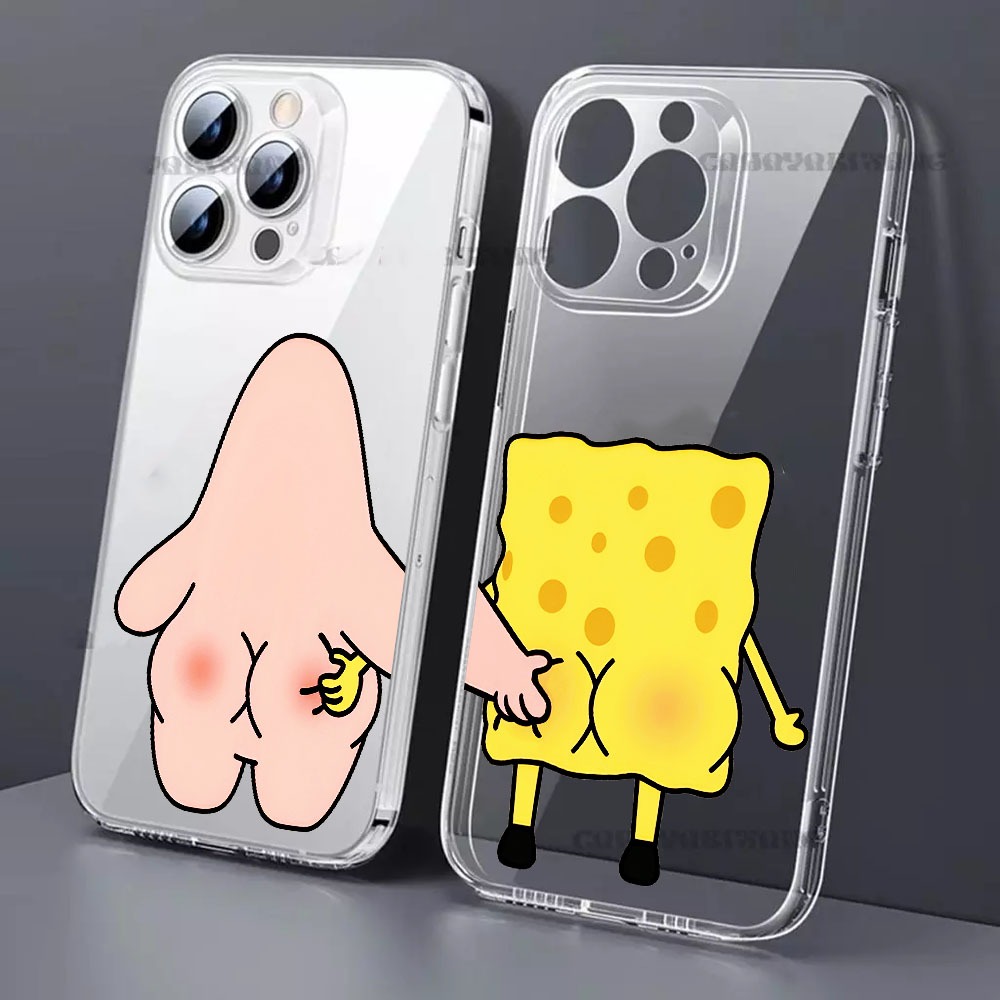 ALL TYPE CASE CLEAR SPONGEBOB MOTIF 3 สําหรับ VIVO V27 5G V23 5G V23E V20 V29/S17 Y81 V20 SE Y53 201