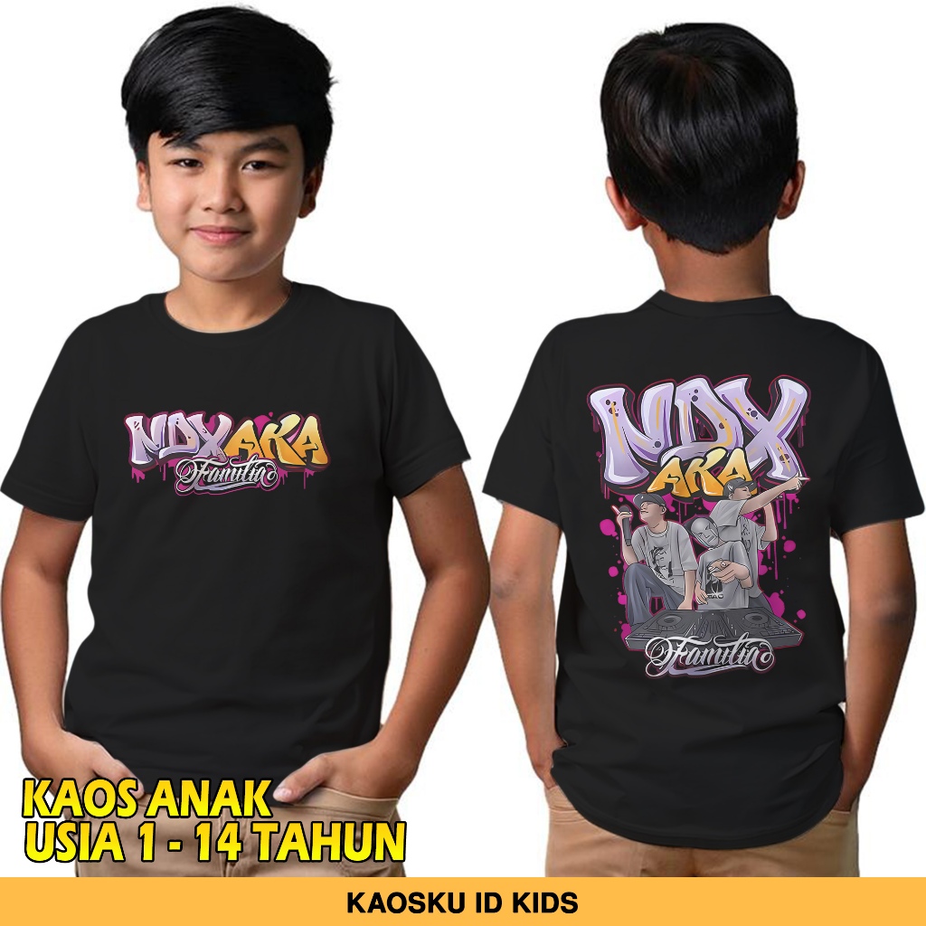 NDX AKA Familia V10 เสื้อยืด - เสื้อผ้าเด็กอายุ 1-14 ปี - ล่าสุด NDX AKA เสื้อผ้าเด็ก - NDX AKA 2025