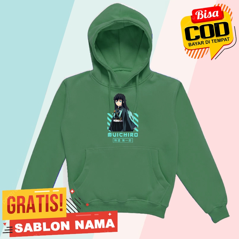 เสื้อฮู้ดเด็ก Muichiro Demon Slayer / เสื้อแจ็คเก็ตเด็กชายและเด็กหญิง Muichiro Demon Slayer