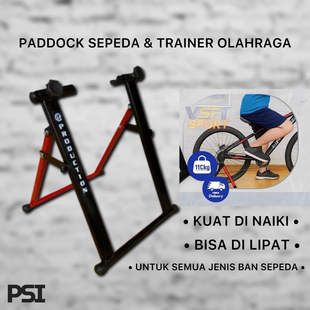 Pixie เทรนเนอร์จักรยานเสือภูเขาแบบพับได้ Paddock แข็งแรงและยก