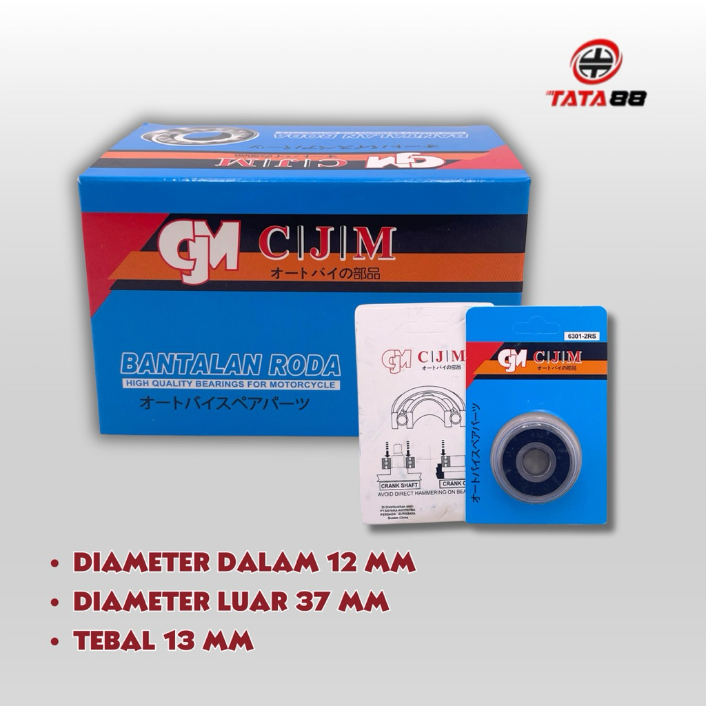 BEARING 6301 2RS CJM [RETAIL]- BEARING LAKER LAHER CJM 6301-2RS