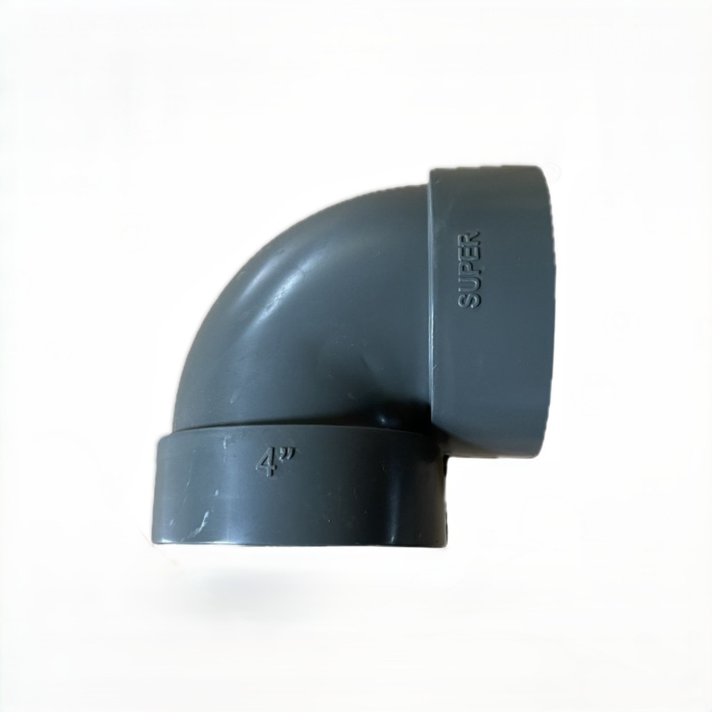 เข่า 4 นิ้ว PVC / Keni 4" Elbow 4" L SUPER Paralon Pipe
