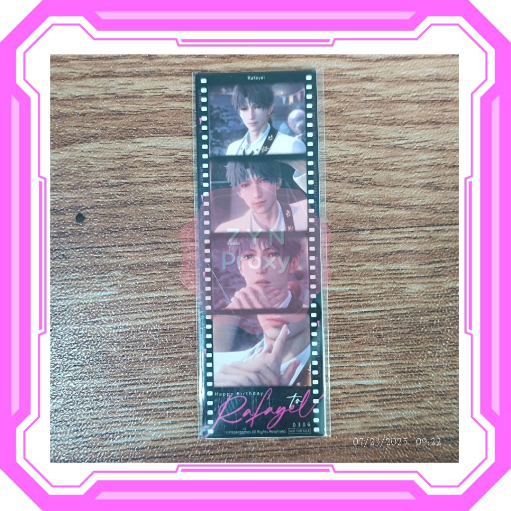 LOVE AND DEEPSPACE LADS Rafayel Birthday 2024 การ์ดฟิล์ม