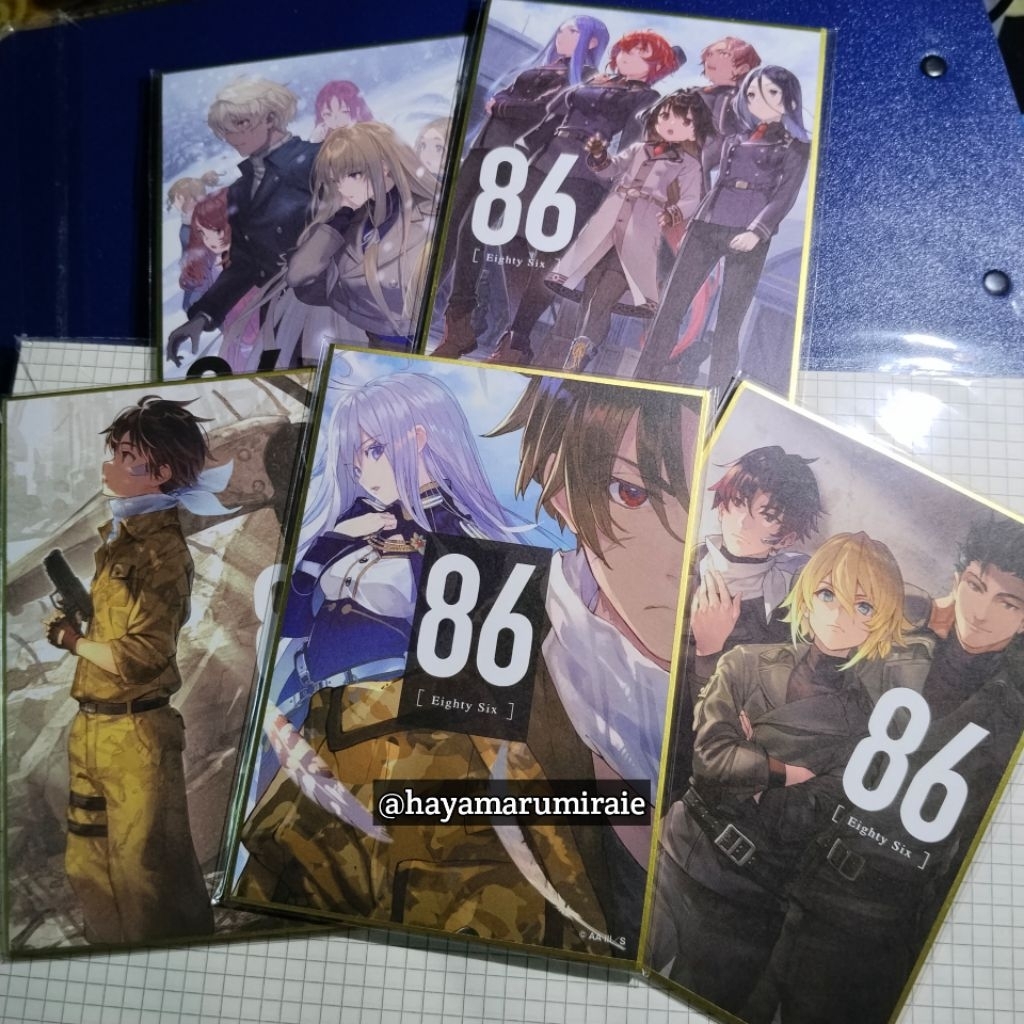 กระดาษสี / Shikishi 86 EightySix Shinei Nouzen, Anju Emma, Raiden Shuga, Kurena Kukumila, Theoto Rik