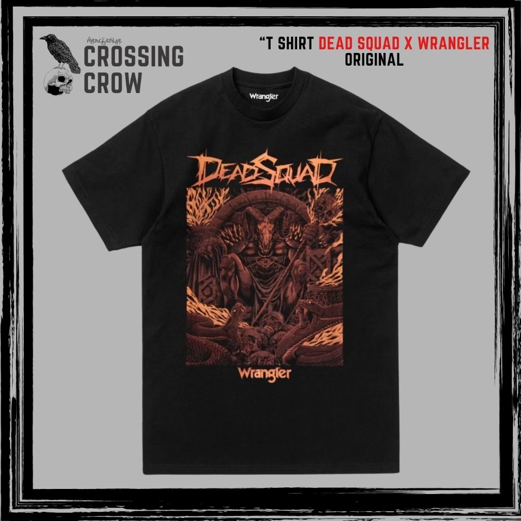 เสื้อยืด Dead Squad x wrangler บทความต้นฉบับ limited